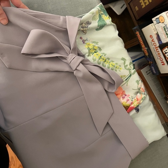 Ted Baker Floral Lavender Short Romper Wrap Detail Size 3 (US 8) - Picture 6 of 16